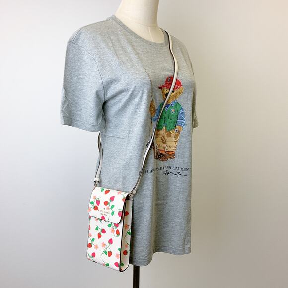 kate spade Handbags - kate spade KG701 Strawberry Vine North South Phone Crossbody IN Cream Multi